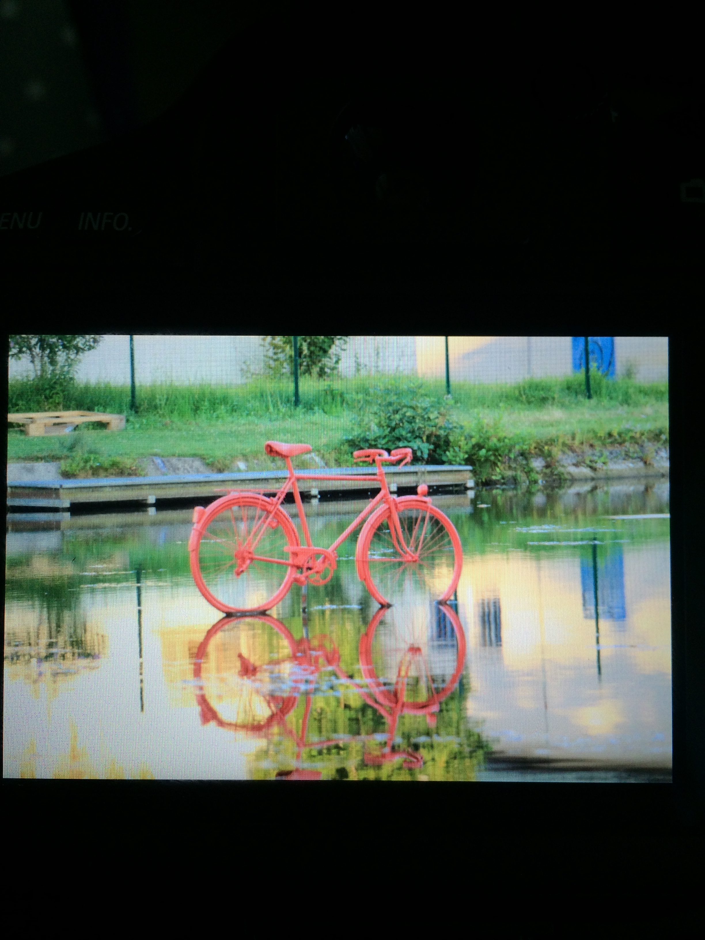 vélo dans l’eau