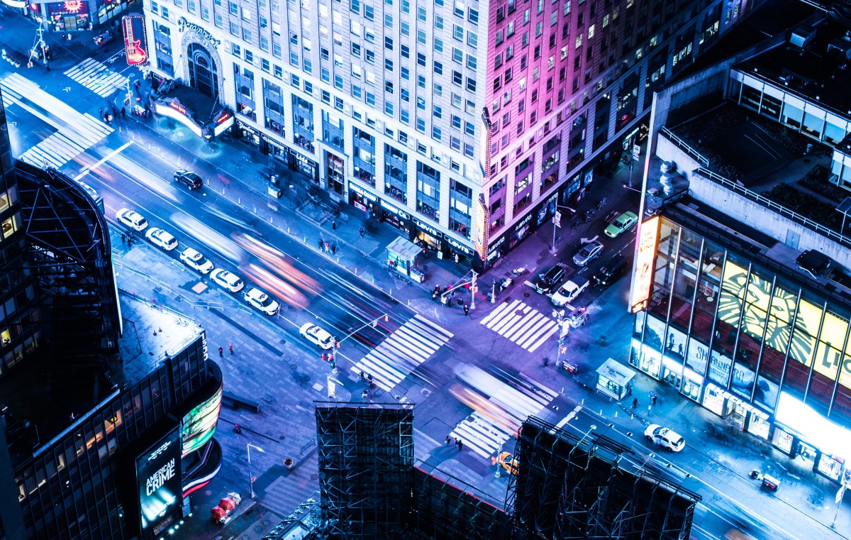 Timesquare avant la tempete